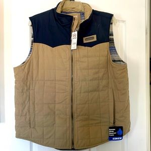 Men’s Cinch quilted reversible XL vest